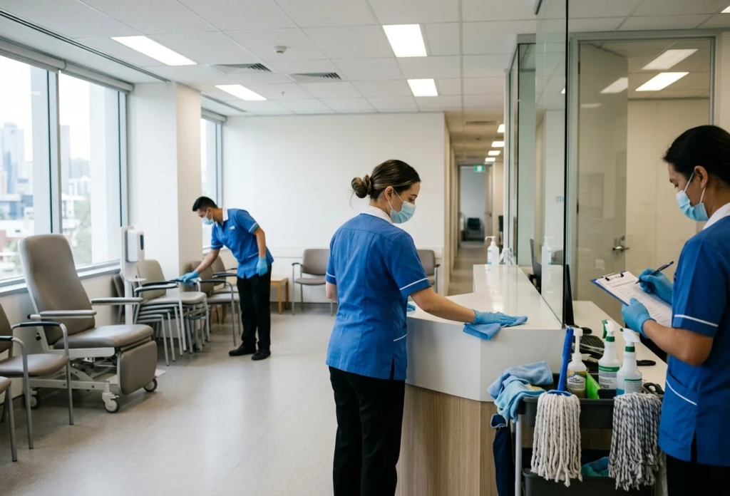 healthcare cleaning services Melbourne — professional medical facility cleaning by Anytime Cleaners